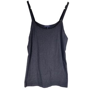 Y2K Boston Proper Tank Top Medium Dark Blue SPARKLE Sleeveless Casual Layering
